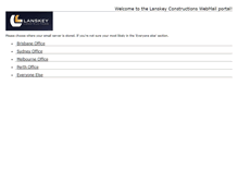 Tablet Screenshot of mail.lanskey.com.au